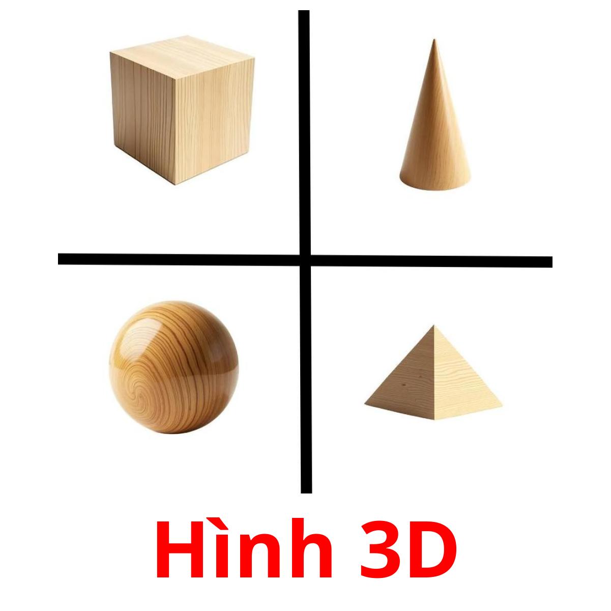 Hình 3D Bildkarteikarten