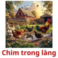 Chim trong làng picture flashcards