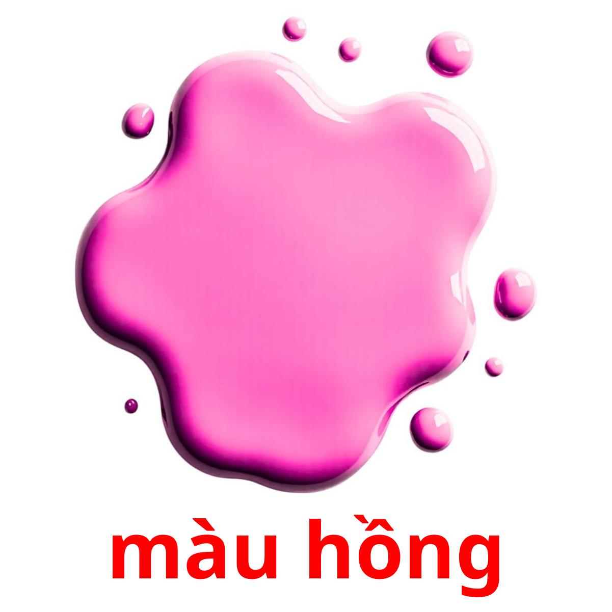 màu hồng Bildkarteikarten