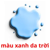 màu xanh da trời Bildkarteikarten