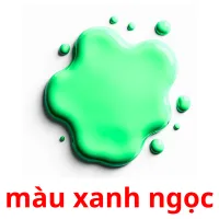 màu xanh ngọc Bildkarteikarten