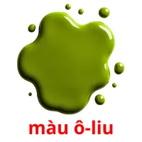 màu ô-liu Bildkarteikarten