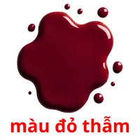 màu đỏ thẫm Bildkarteikarten