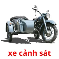 xe cảnh sát flashcards illustrate