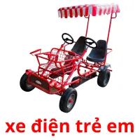 xe điện trẻ em flashcards illustrate