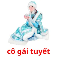 cô gái tuyết flashcards illustrate