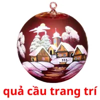 quả cầu trang trí flashcards illustrate