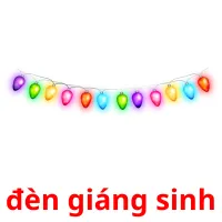 đèn giáng sinh flashcards illustrate