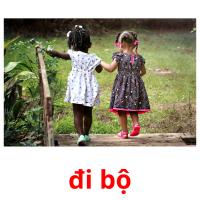 đi bộ picture flashcards
