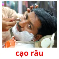 cạo râu flashcards illustrate