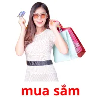 mua sắm flashcards illustrate