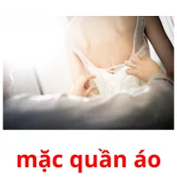 mặc quần áo flashcards illustrate