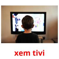 xem tivi picture flashcards