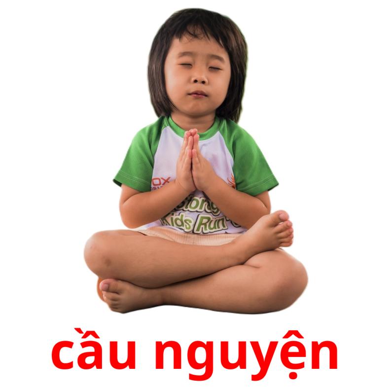 cầu nguyện picture flashcards