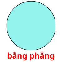 bằng phẳng flashcards illustrate