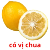 có vị chua flashcards illustrate