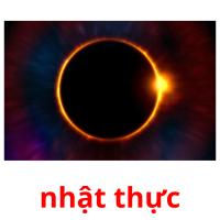 nhật thực picture flashcards