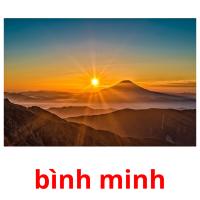 bình minh picture flashcards