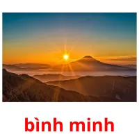 bình minh flashcards illustrate