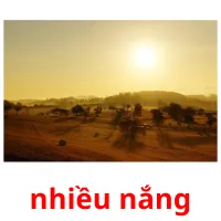 nhiều nắng flashcards illustrate