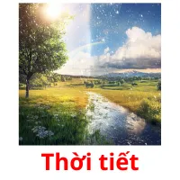 Thời tiết flashcards illustrate