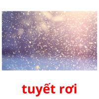 tuyết rơi picture flashcards
