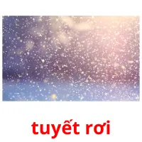 tuyết rơi flashcards illustrate