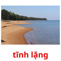 tĩnh lặng picture flashcards