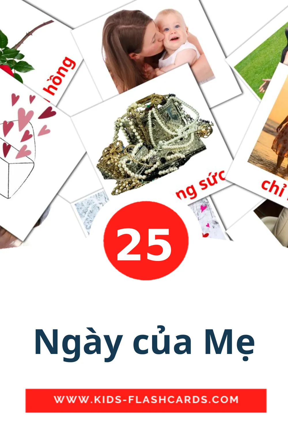 25 Ngày của Mẹ Picture Cards for Kindergarden in vietnamese