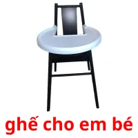 ghế cho em bé flashcards illustrate