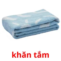 khăn tắm flashcards illustrate