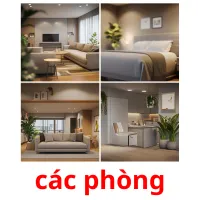 các phòng flashcards illustrate