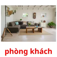 phòng khách flashcards illustrate