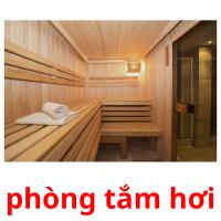 phòng tắm hơi picture flashcards