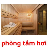 phòng tắm hơi flashcards illustrate