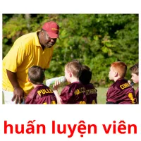 huấn luyện viên flashcards illustrate