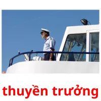 thuyền trưởng flashcards illustrate