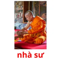 nhà sư flashcards illustrate