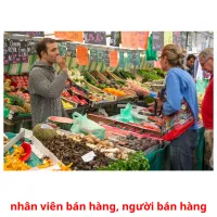 nhân viên bán hàng, người bán hàng Bildkarteikarten