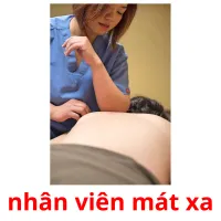 nhân viên mát xa flashcards illustrate