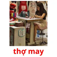 thợ may flashcards illustrate