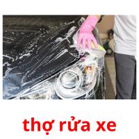 thợ rửa xe flashcards illustrate