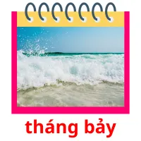 tháng bảy flashcards illustrate