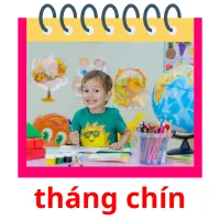 tháng chín flashcards illustrate