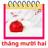 tháng mười hai flashcards illustrate