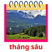 tháng sáu flashcards illustrate