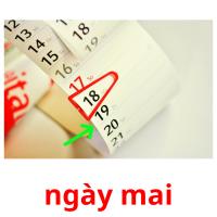 ngày mai picture flashcards