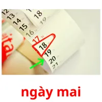 ngày mai picture flashcards