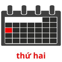 thứ hai picture flashcards