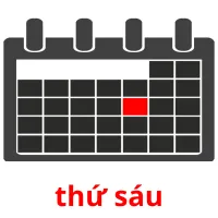 thứ sáu picture flashcards